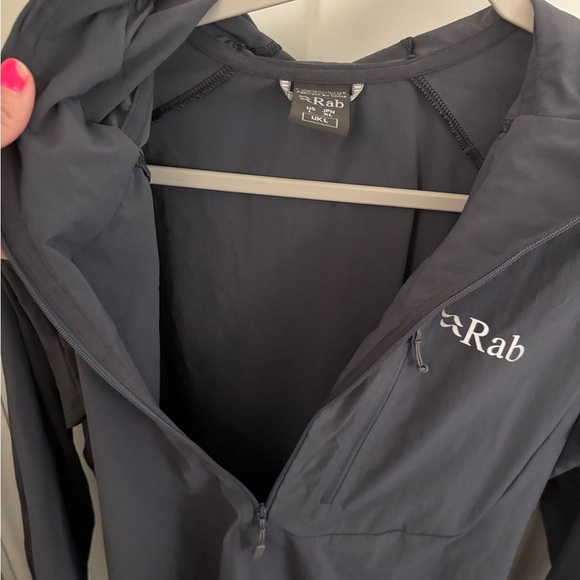 Rab Men's Charcoal Windbreaker Jacket Lg - Picture 6 of 6